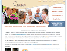 Tablet Screenshot of cascadestucson.com